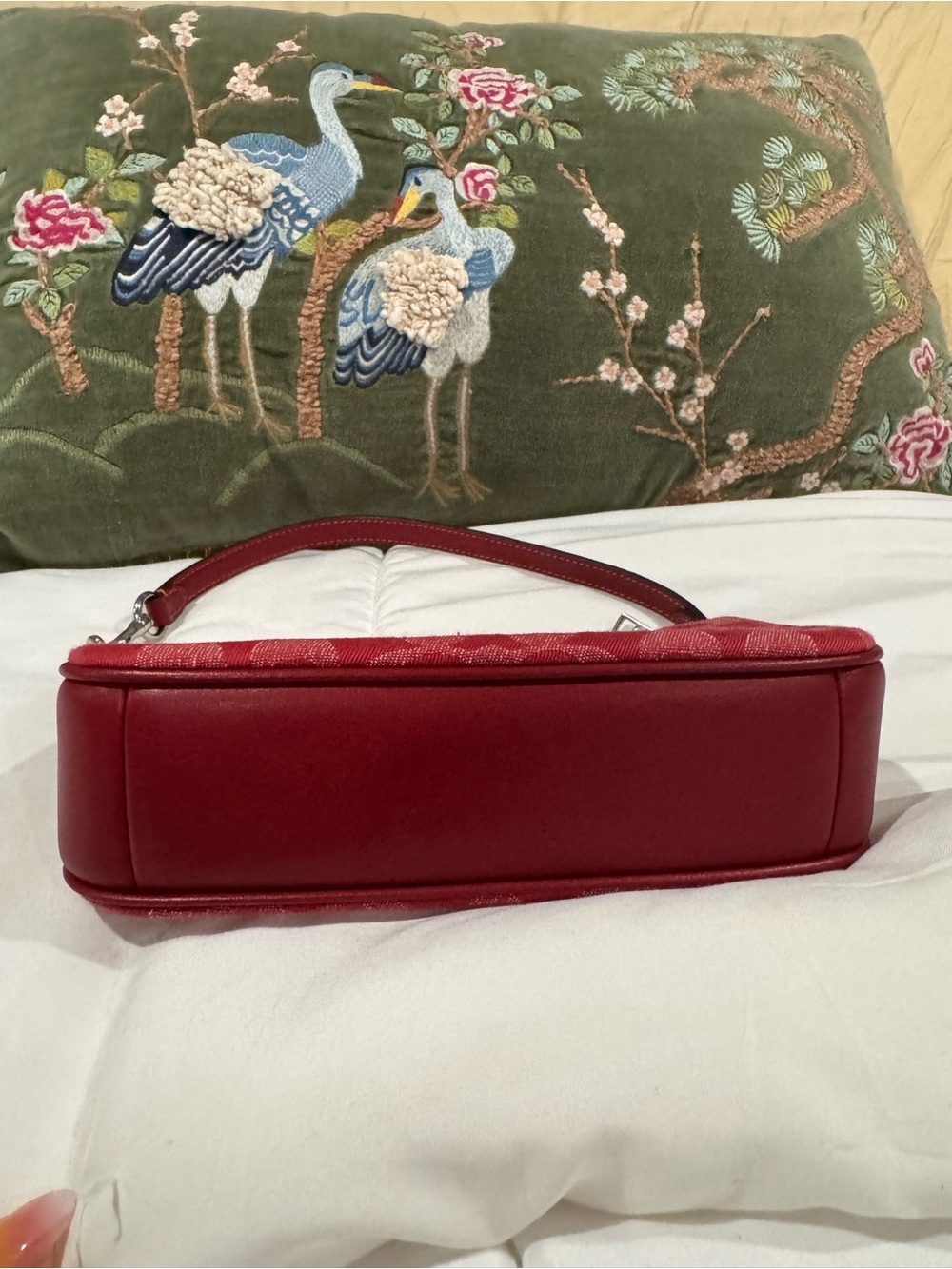 COACH Red Denim Nolita 19 - Picture 5 of 9